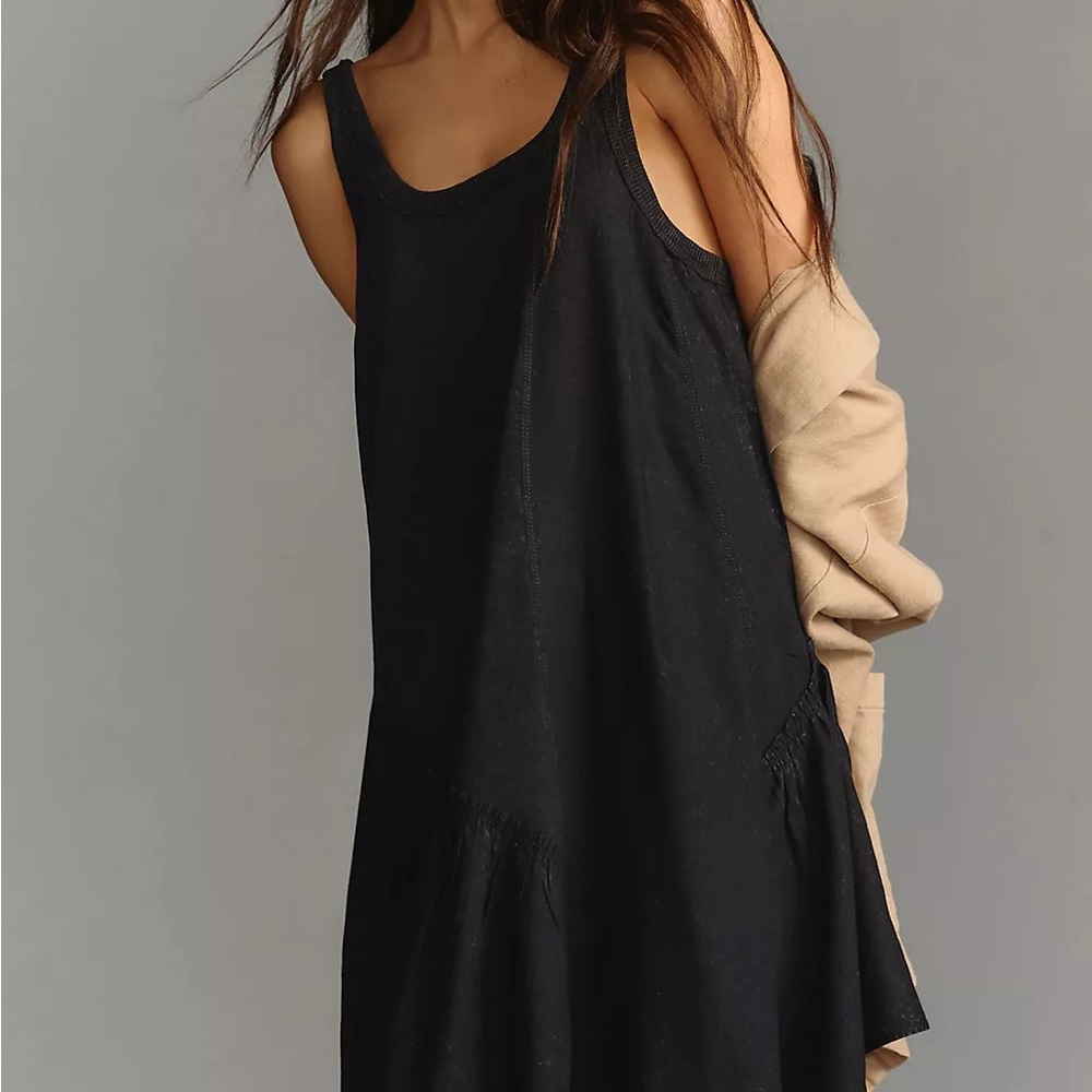 Anthropologie Black Mini Dress